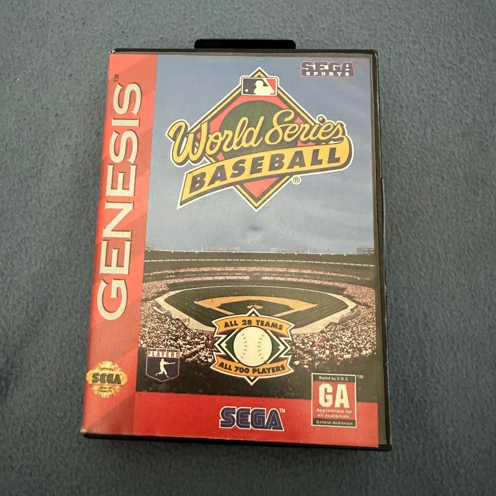 World Series Baseball Sega Genesis CIB Complete with Manual and Poster 1994